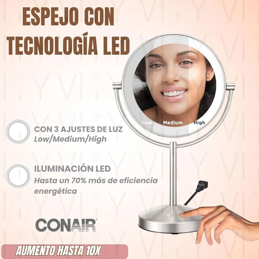 メイク道具・化粧小物 CONAIR Reflections LED Mirror Amazon.com : Conair Lighted Makeup Mirror, LED Vanity Mirror
